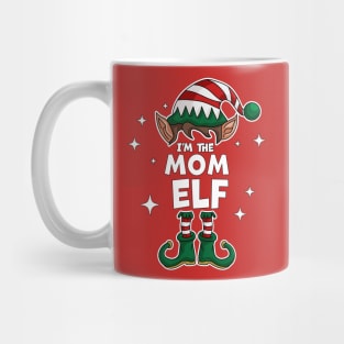 The Mom Elf - Funny Christmas Matching Family Group Xmas Mug